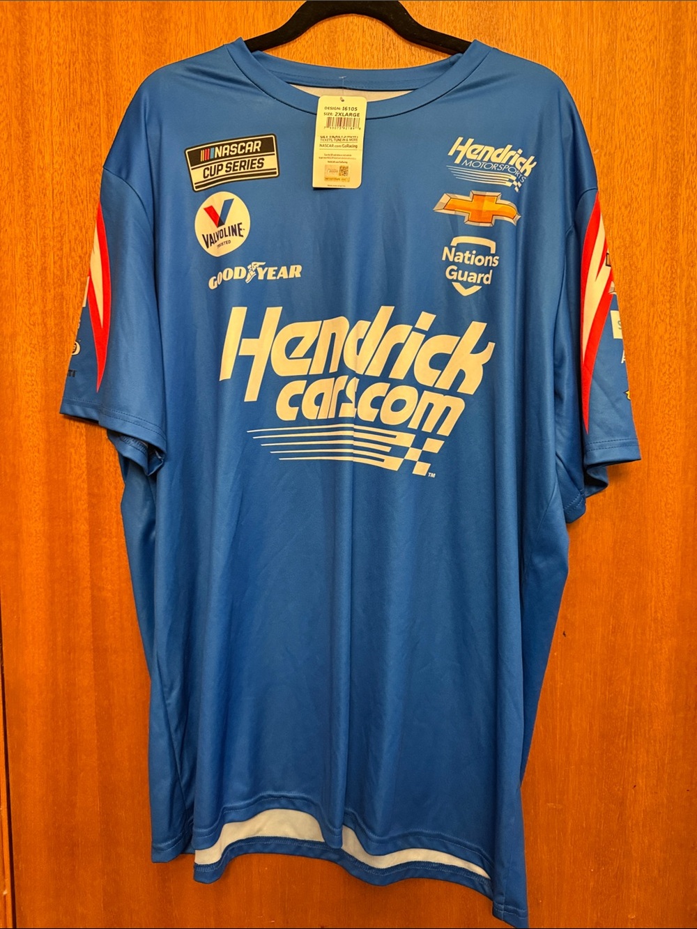 Hendrick Motorsports Blue Racing Jersey Tee NWT